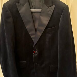 Classic Black Velvet Tuxedo Jacket